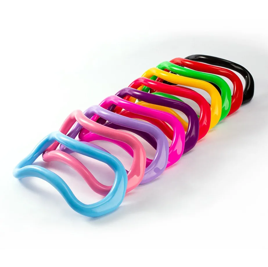 

2020 Hot Sale Wholesale Custom Cheap Exercise Fitness Pilates Circle Yoga Wave Stretch Ring, Mix color