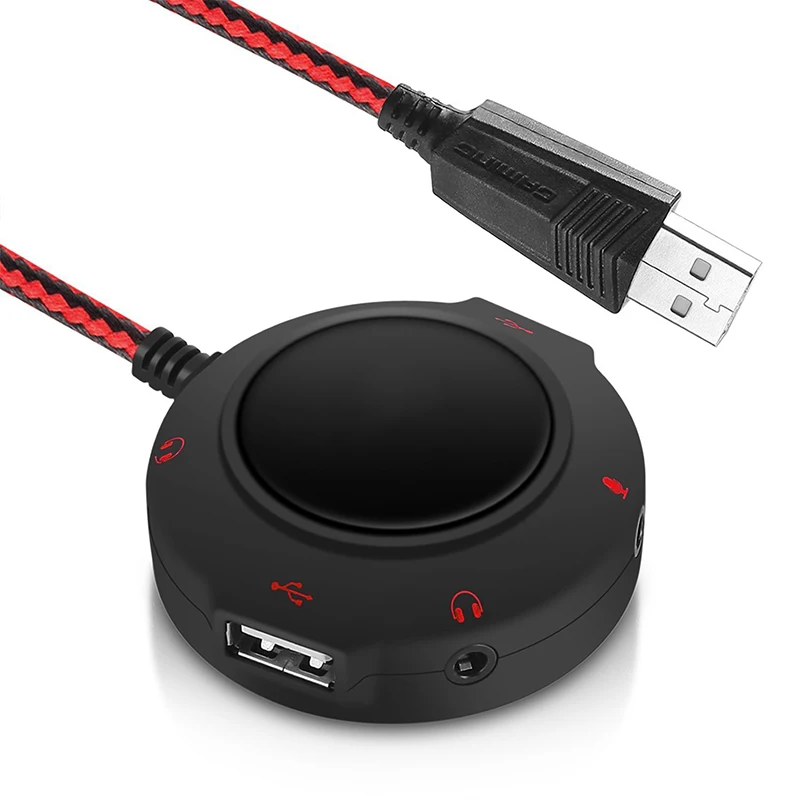 

GAZ-AU6 High Quality Mini USB Headset Microphone Adapter External Sound Card