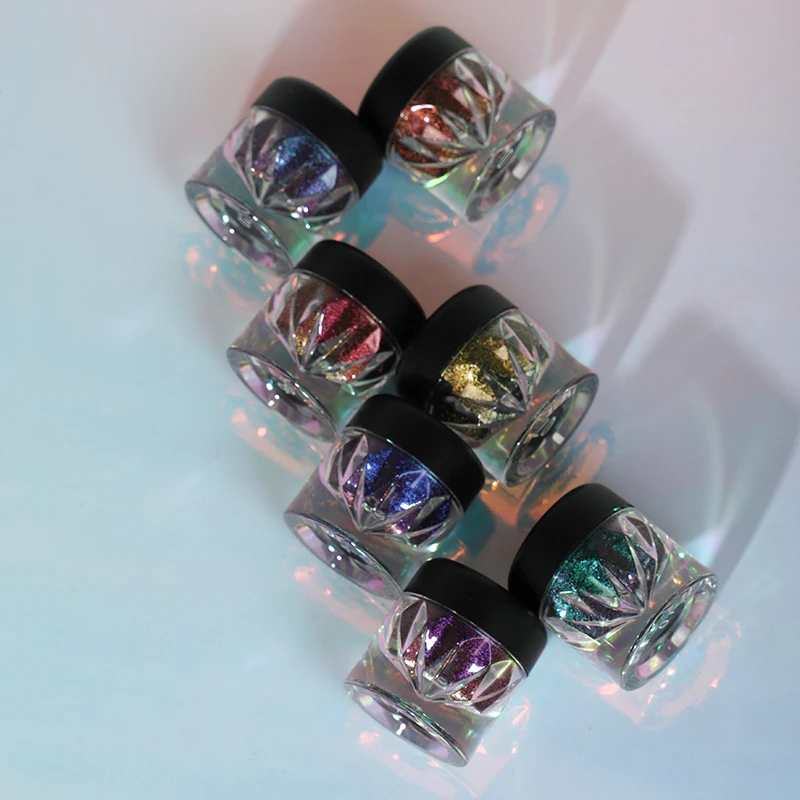 

Wholesale No logo High Pigmented Multi Chrome Eye shadow Single Duo Chrome Eyeshadow