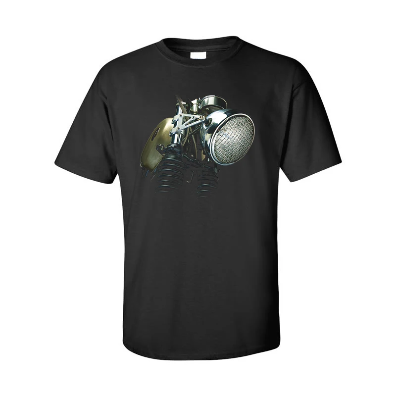 
Dropshipping low MOQ breathable Men T-shirts , Black Custom pattern Print shirts for men 