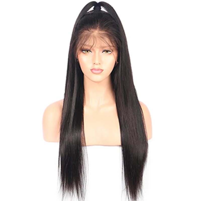 

Anizi 26'' black long silky straight wig of high quality lace front wig synthetic wigs wigs for black women synthetic