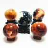 Wholesale Natural red agate stone quartz crystal ball red carnelian spheres for healing and decoration