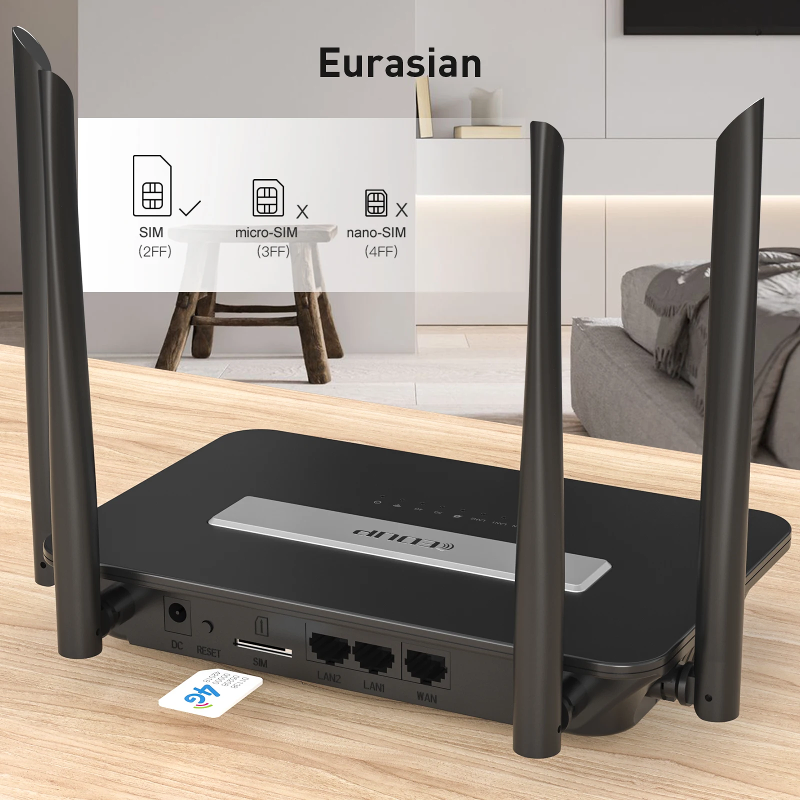 

EDUP Hotsale Wireless Mobile Hotspot Eurasian Version 4g Router Wireless Huewai 4G Modem Router