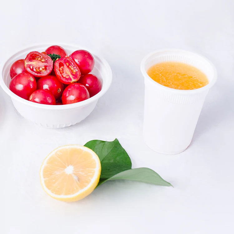 party water tea biodegradable cornstarch plastic disposable coffee cups