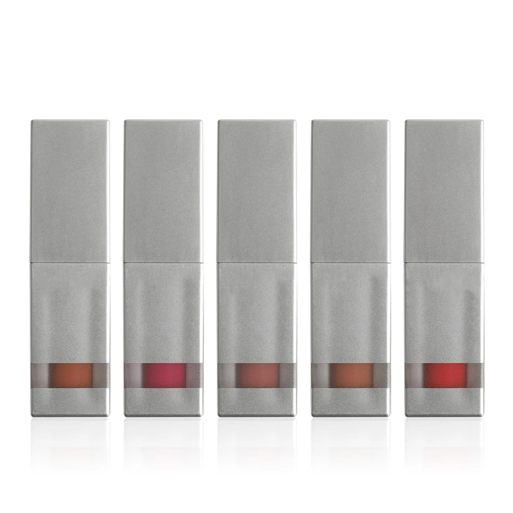 

wholesale private label lipgloss no logo matte lipgloss with custom private label box, 5colors