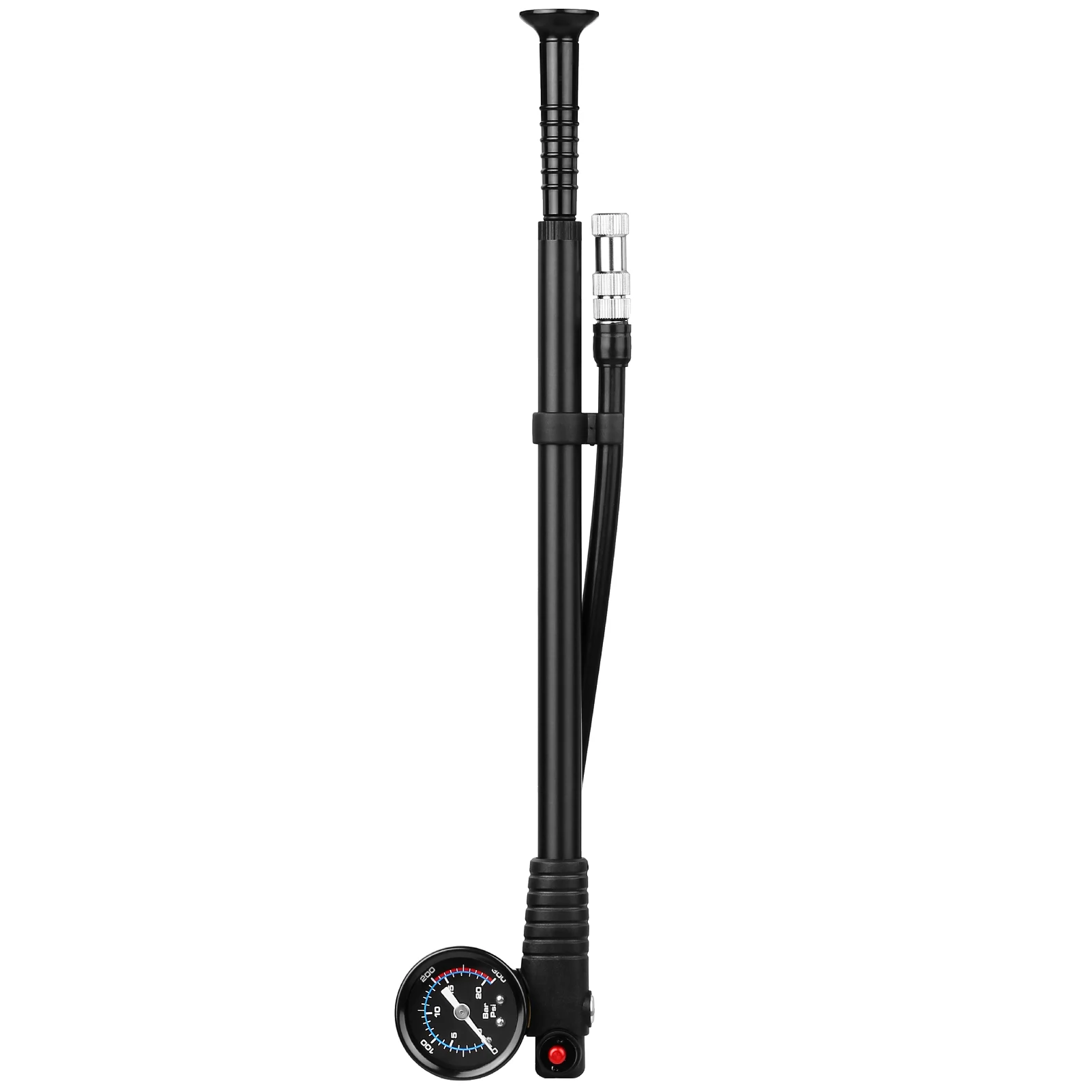 High Pressure 300 PSI Air Pump  Mountain Road Bike Pump with Gauge for Fork