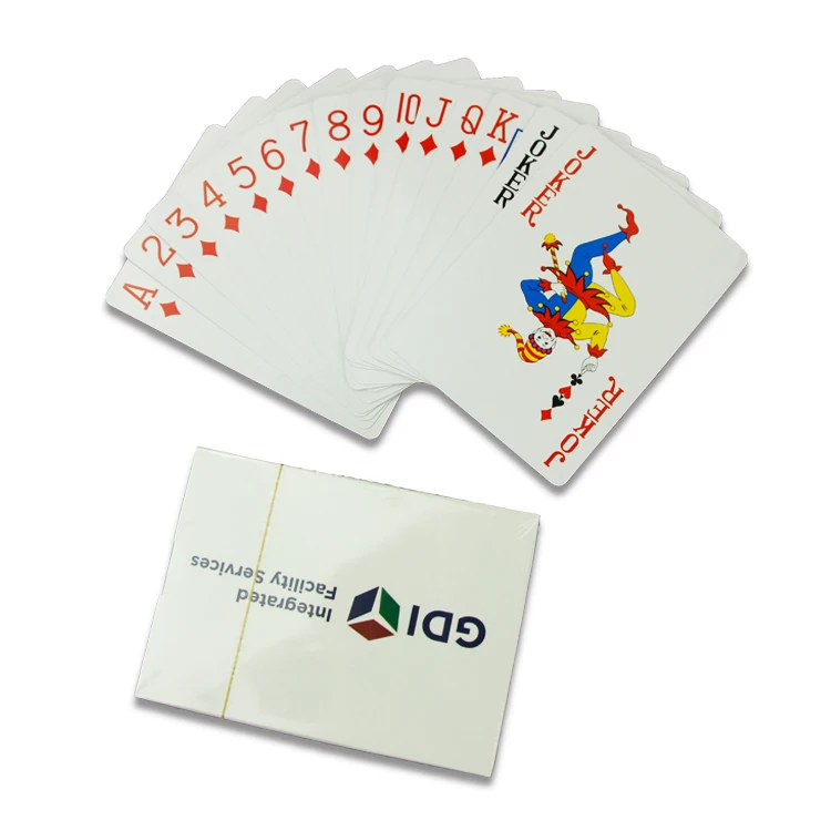 

China factory Casino Quality Animal Print Custom Printing Design Mini 100% Plastic Football Photos Poker Size Promotional Paper Playing Cards