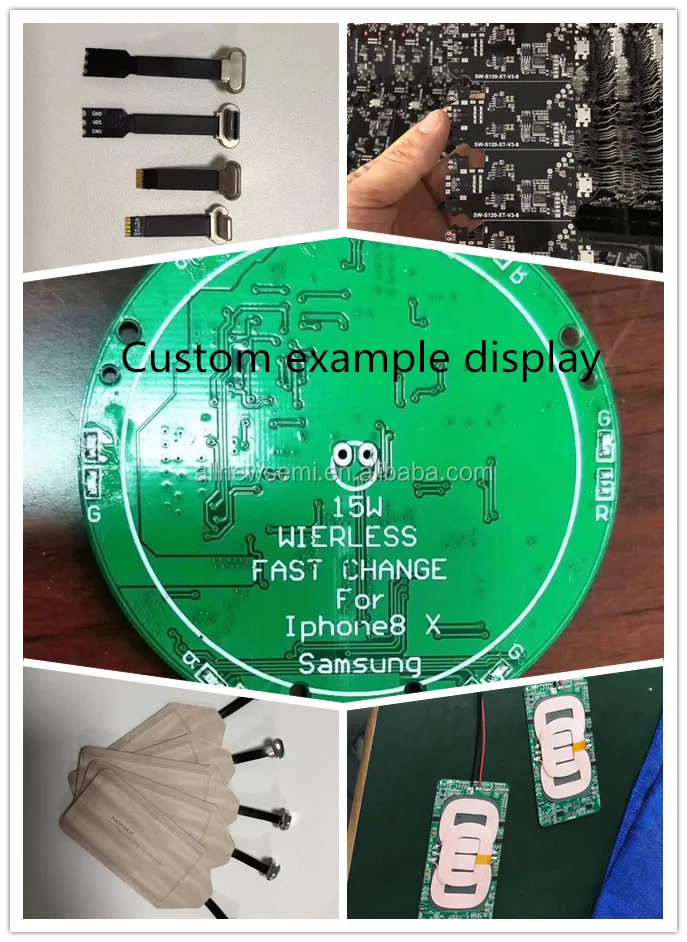 customized smart watch  Mobile phone 3 coil 5W 7.5W 10W 15W  fast wireless charger module