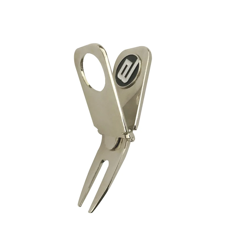 

High Quality Golf Divot Tool Golf Divot Repair Tool Magnetic Ball Marker, Silver