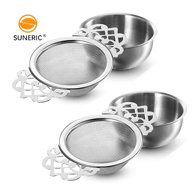

Customized Mini Mesh Tea Filter Loose Leaf Infuser Ball Stainless Steel Tea Strainer With Handle