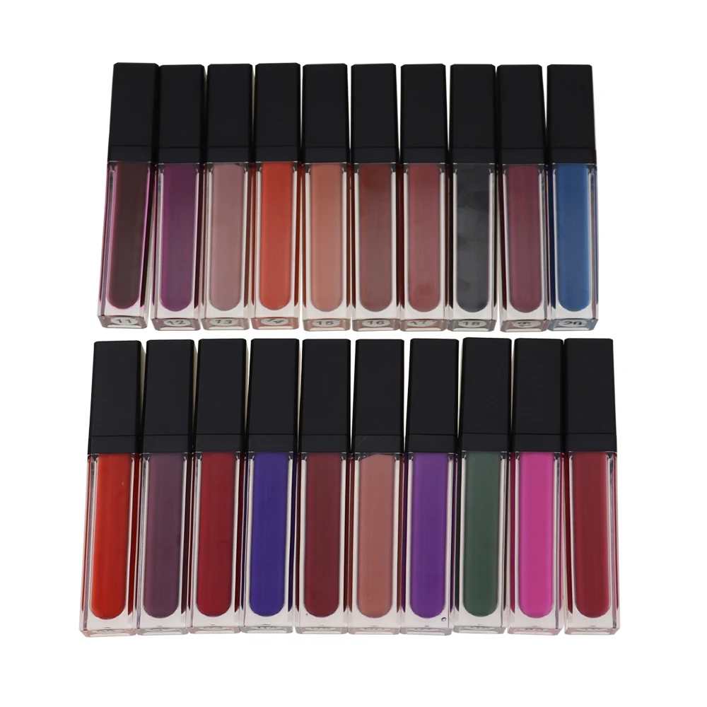

Best Selling Private Label Long Lasting Waterproof Red Non Sticky Lipgloss Matte Liquid Lipstick 20 Colors