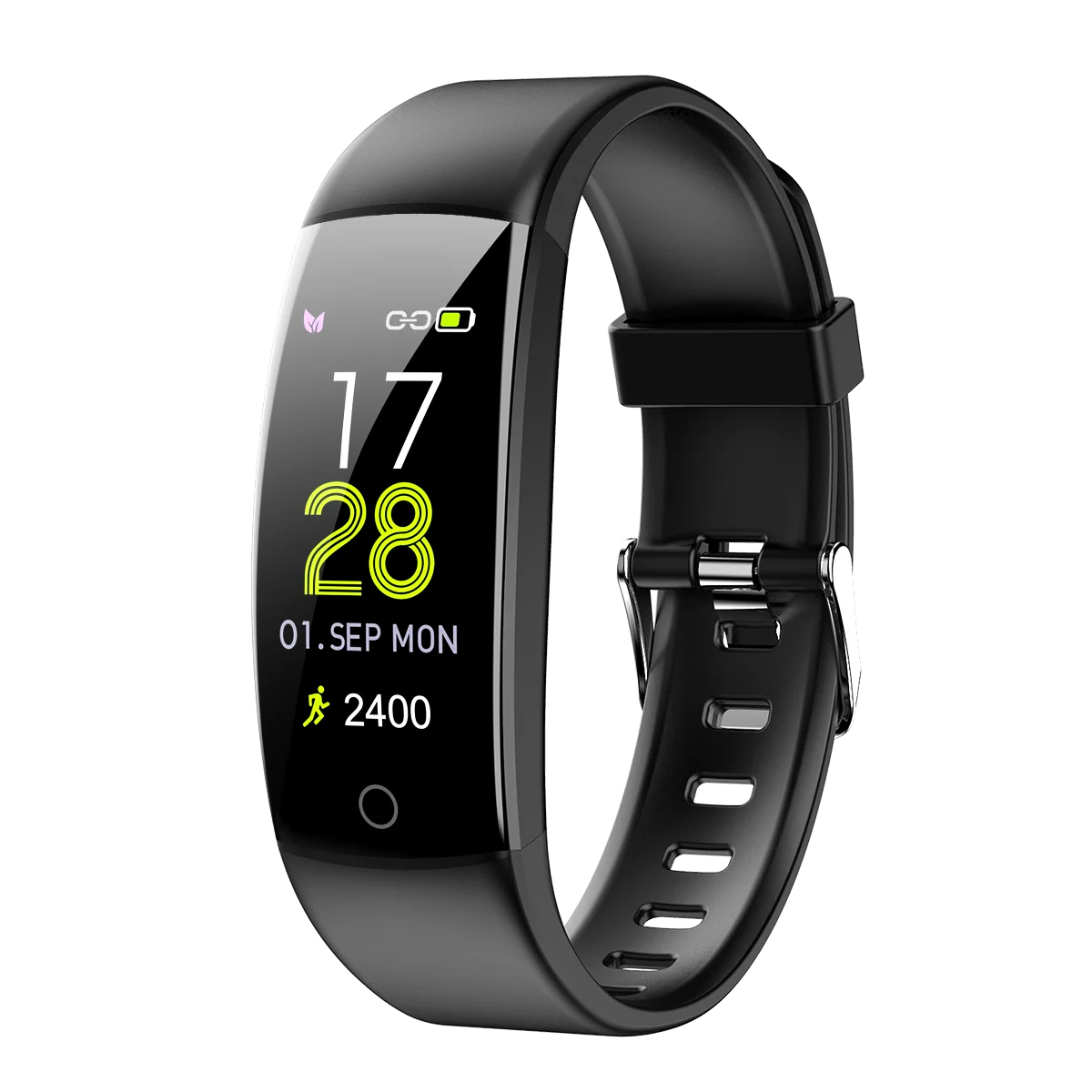 

IP68 Waterproof Heart Rate Monitor Personal Activity Fitness Tracker Smart Bracelet Mobile Black wireless White