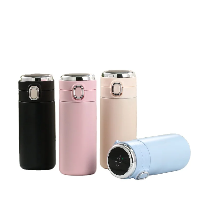 

Zhejiang Yooly Wholesale Customized Temperature Control Tumbler Mug Smart Vacuum Thermo Cup with Bounce lid, Customized colors acceptable