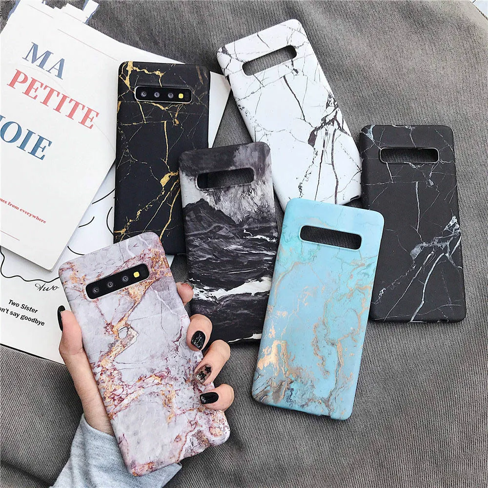 

Hard PC Marble Phone Case For Samsung Galaxy S20 Ultra S10 S9 S8 Plus S10E S7 Edge Note 9 8 10 Plus Case Cover Ultra Slim Shell