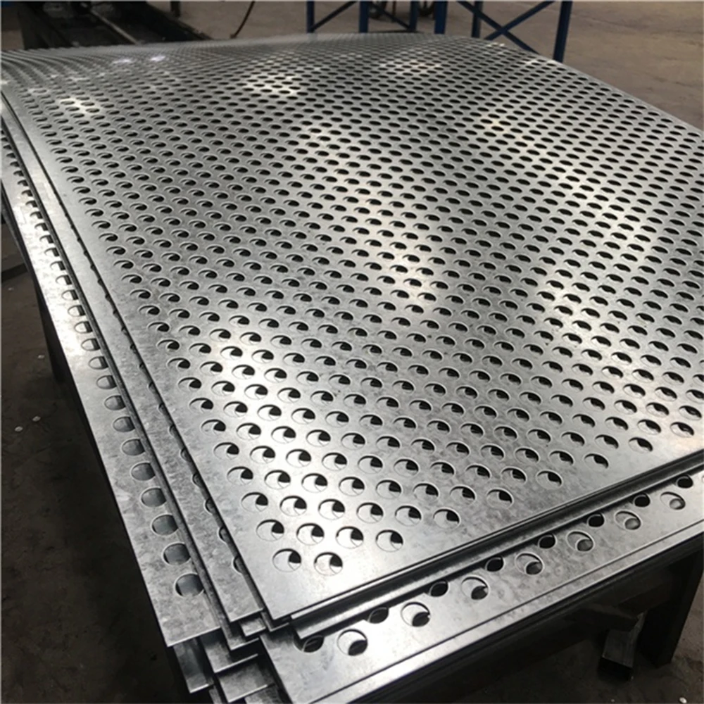 
Suppliers of square hole galvanized zinc coated perforated steel sheet plate 