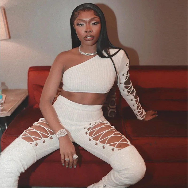 

2022 Winter 2 Piece Jogger Pant Set Women Crop Tops Tracksuits Joggers Leggings Pants Workout Fall Two Piece Pant Set