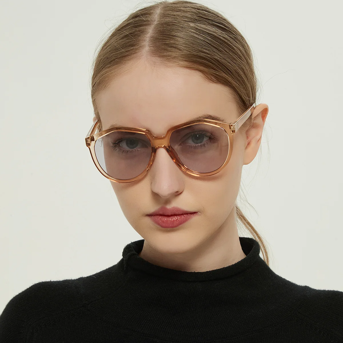 

Black retro casual europe and america trendy vintage new fashion women brand irregular frame sunglasses, Choice
