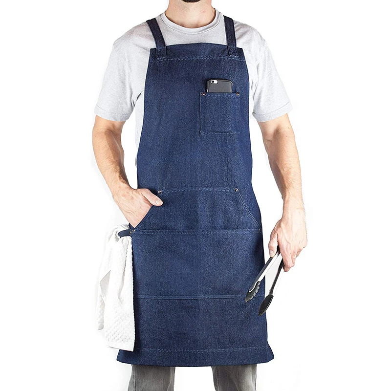 

New design high quality custom restaurant waitress work cooking chef kitchen aprons, Customized