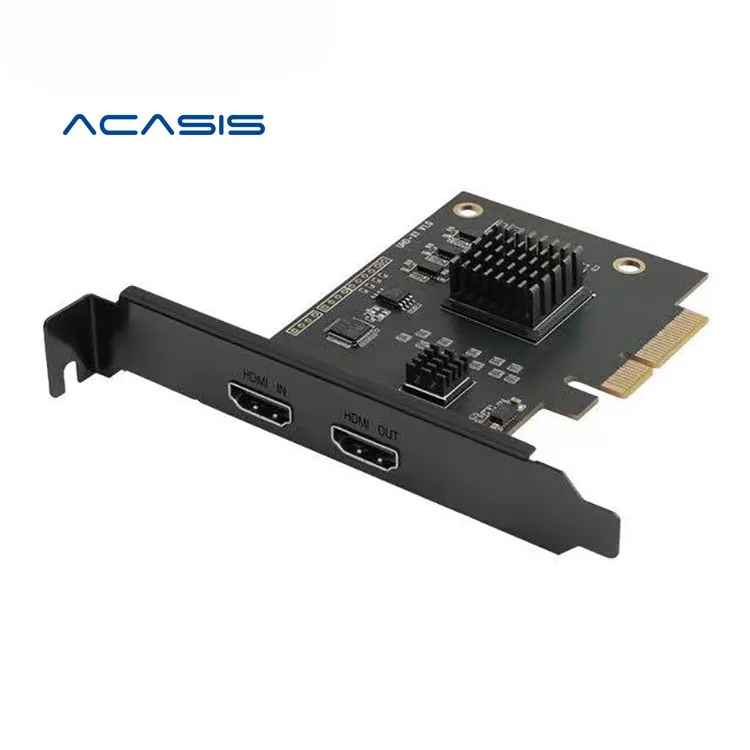 

Acasis PCIe HD-compatible Video Capture Card 4K60 HZ HDR PCIe Interface 2K144 1080p240 PS5 Bulid-in Capture Audio Video Source