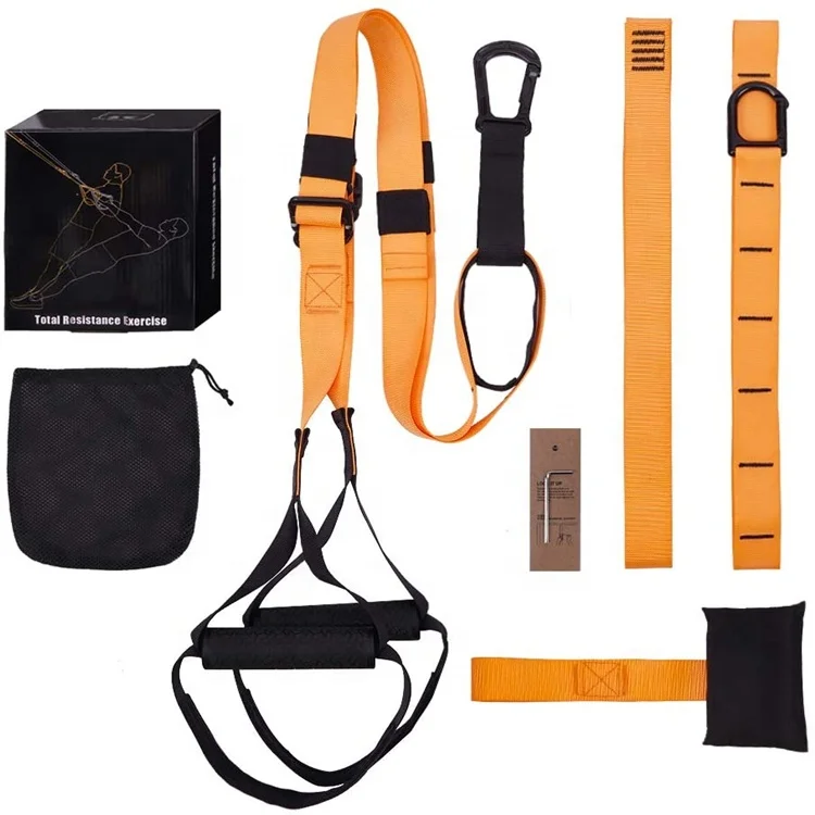 

Wellshow Sport Suspension Trainer Belt Bodyweight Resistance Straps Suspension Fitness Trainer Kit with Door Buckle, Colors