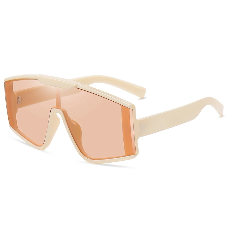 

Superhot Eyewear 55900 Fashion 2021 Shades Flat Top UV400 One Piece Lens Oversize Sunglasses