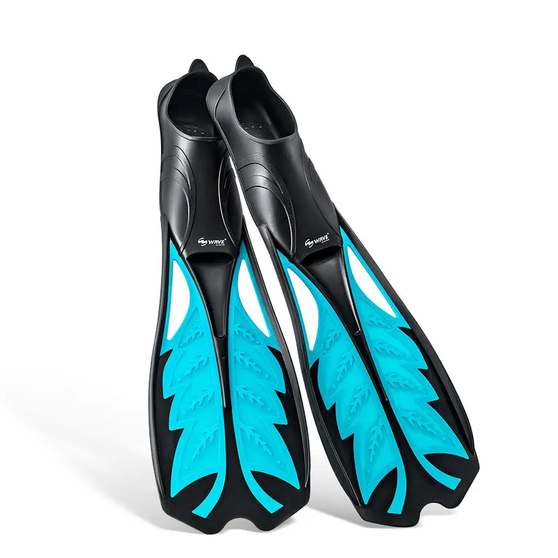 

OEM full cover long dive scuba shoes adult blue rubber diving fins flipper, Blue, pink, yellow, sliver, green, orange. customized colors