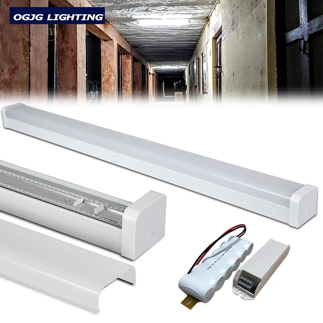 OGJG Linkable LED Shop Lighting Fixture Surface Suspension Mount LED Linear Light