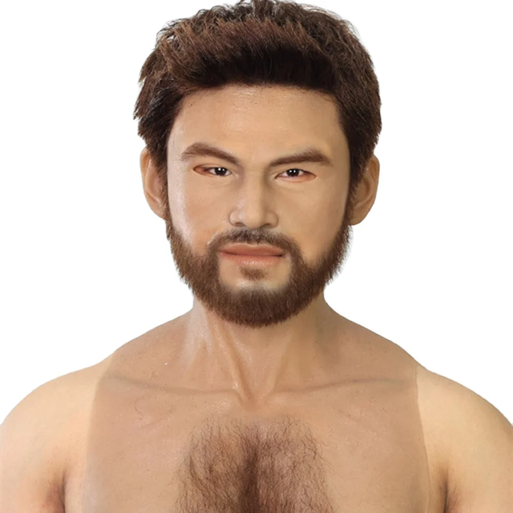 

Male silicone mask Halloween For Crossdresser silicone mask-Martin