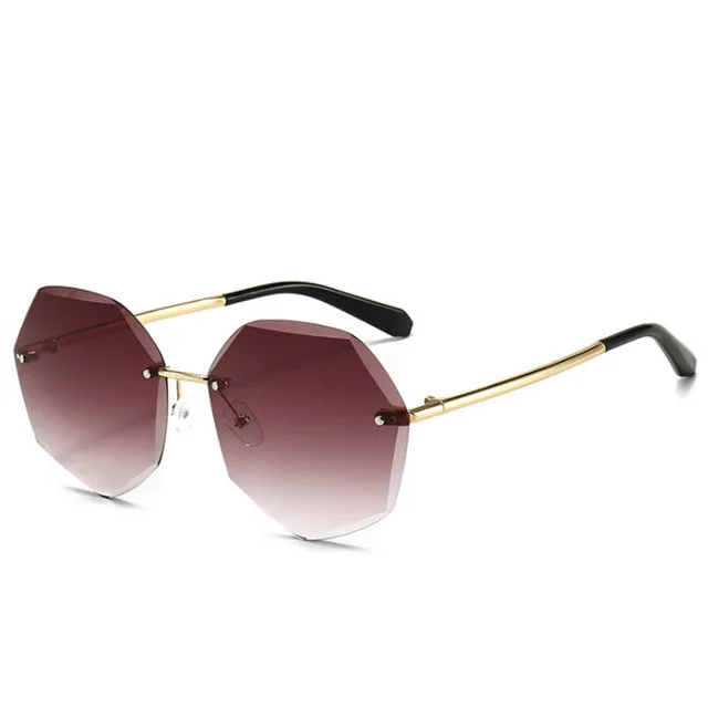 

Rimless Round Sunglasses Women Sexy Gradient Sun Glasses Vintage Female UV400 Eyewear, 6 color