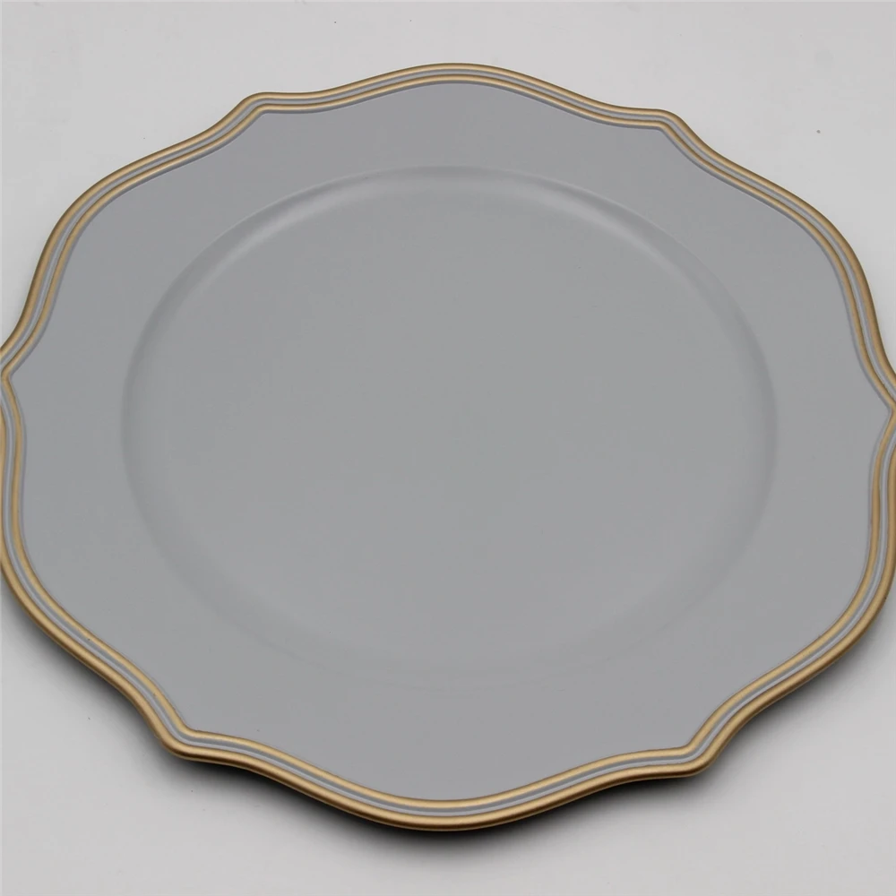 

Custom Printing Dishes OEM Multicolor Unbreakable Round Melamine Home Use Party Plastic Plates
