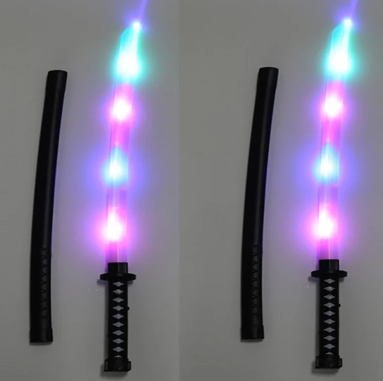 

Party kids cosplay luminescence prop flash ninja sword light up toys saber pixel double flashing led light swords