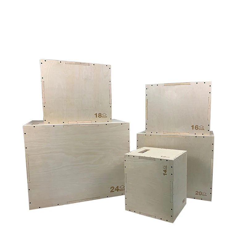 

Three in one wooden jumping BOX gym PLYO BOX children's comprehensive physical fitness jumping training jumping stool