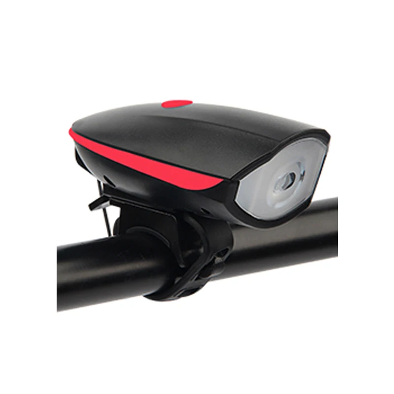 

bike headlight led with horn 120DB bike headlight battery waterproof rechargeable headlight for bicycle, Blue / red / orange / green / pink / black