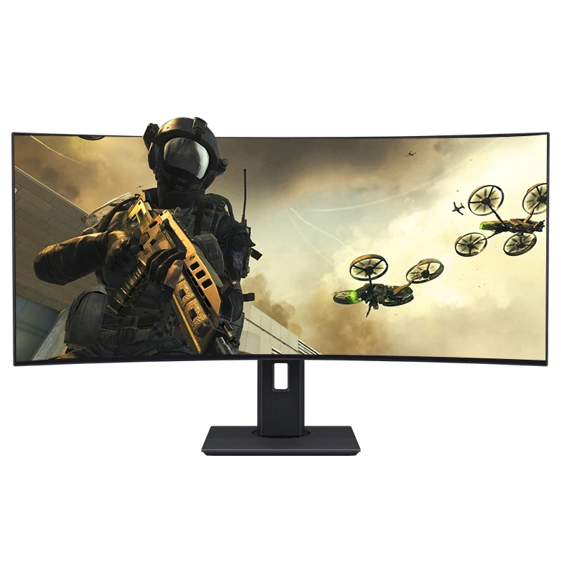 

Fast response time 1ms 4K monitor  144HZ curved gaming monitor, Black color