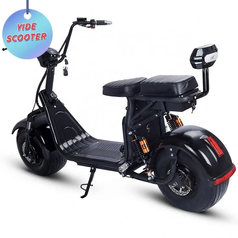 

EEC COC European Warehouse Stock 800W 1000W 1500W City Coco Electric Scooter Seev Citycoco With EEC, Black