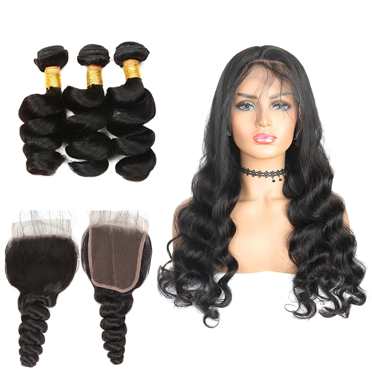 

Free Shipping Yalaiyue 130% Density Loose Wave Curly 4*4 Hd Lace 12A Cuticle Align Vendors Human Hair Wigs