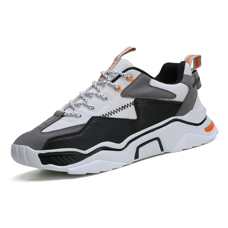 

China Factory 2020 Hot Selling Cheap Men Sport Casual Shoes Increasing Flat Sole Mens Mens Fashion Sneakers, Red blue black