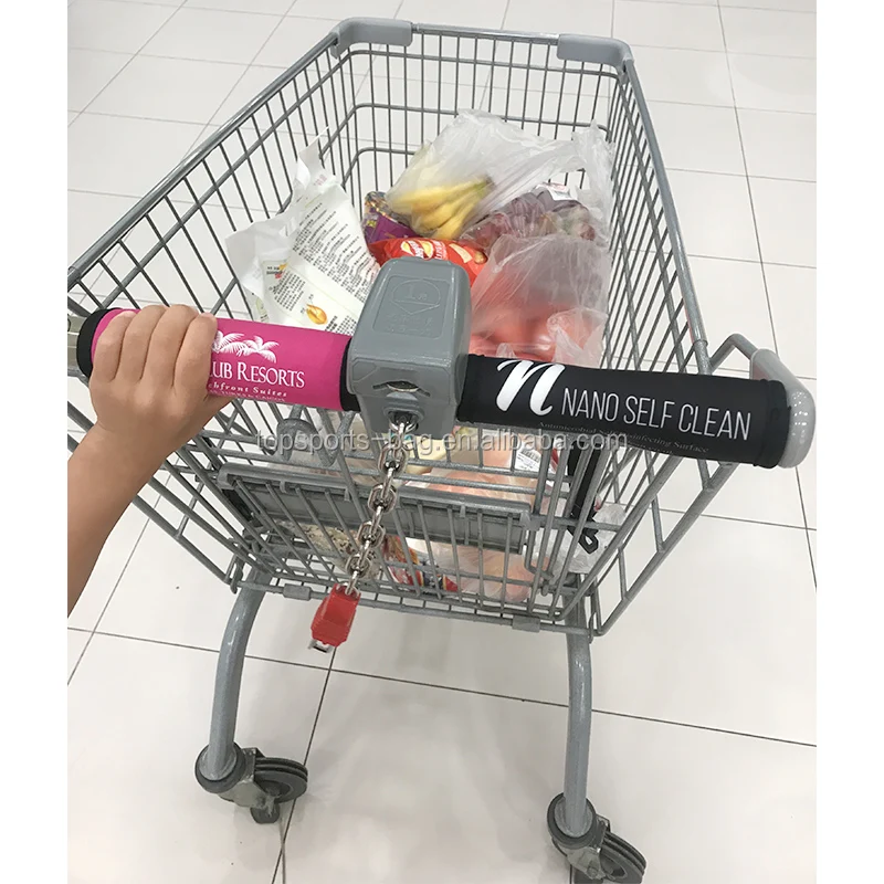 

Free Stock Sample Neoprene Small Trolly Shopping Cart Handle Covers, Multi-color