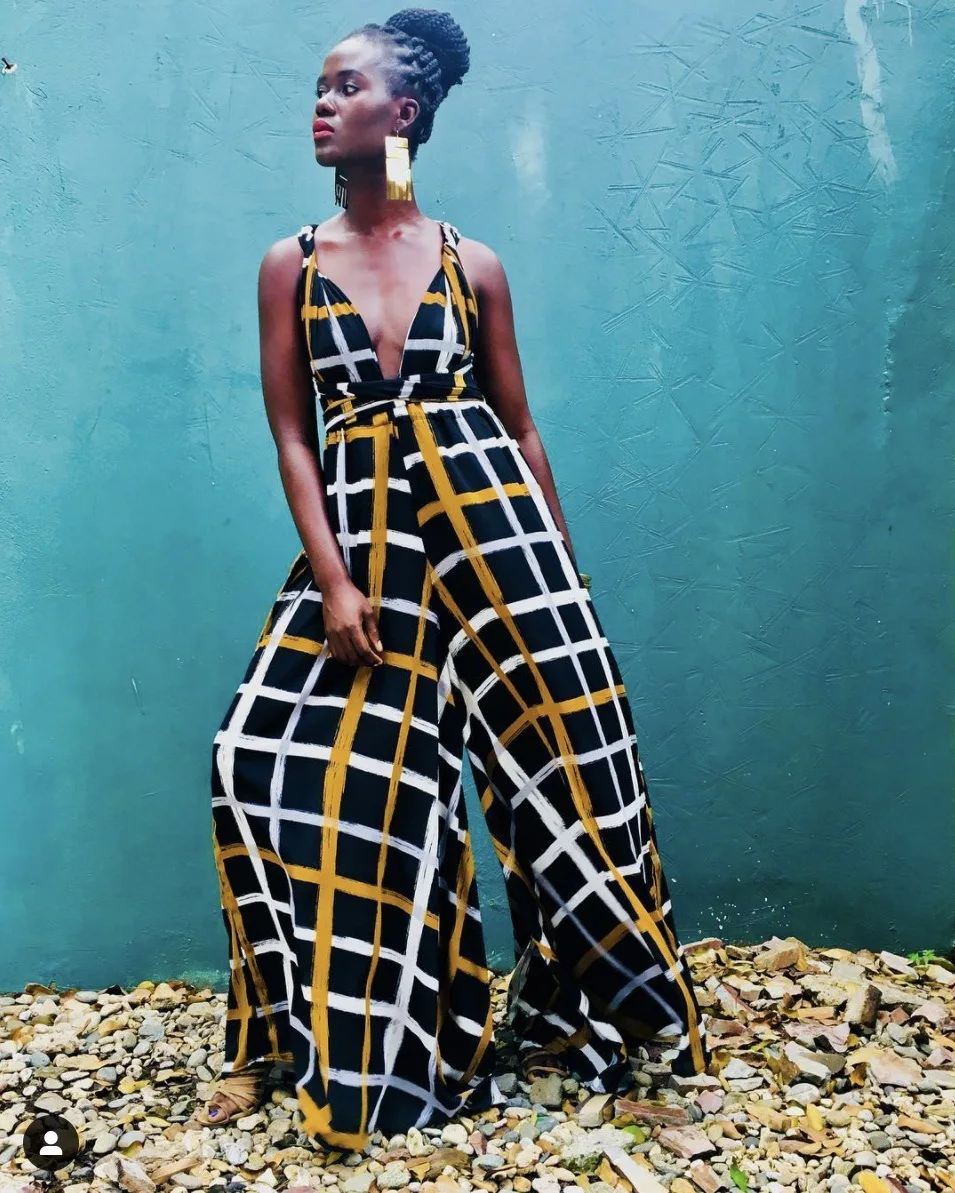 

1701MuslimQLO African style women's multi-wear jumpsuit big flared pants dress for muslim africa clothing casual africa clothing, 6 color