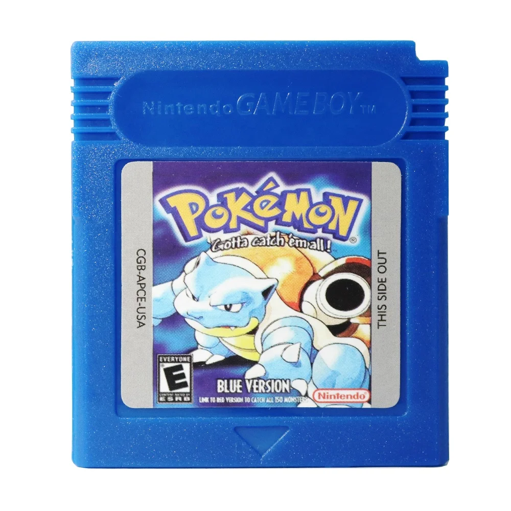 

USA Video Game Cards Pokemon:Blue Version For Game Boy Color games GBC