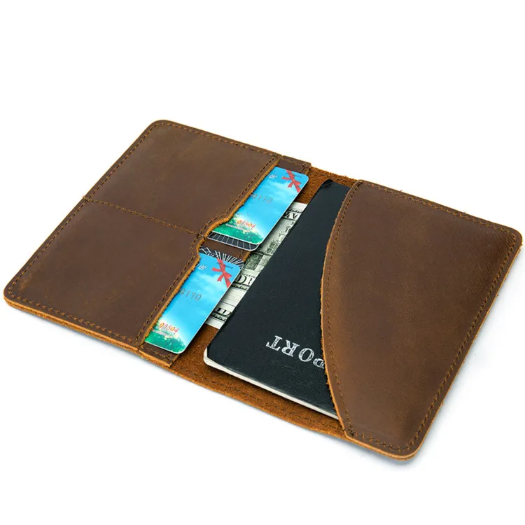 

Slim wallet custom mens Fashion Business Men Genuine Leather Credit Card Holder, Coffee/brown/dark coffee