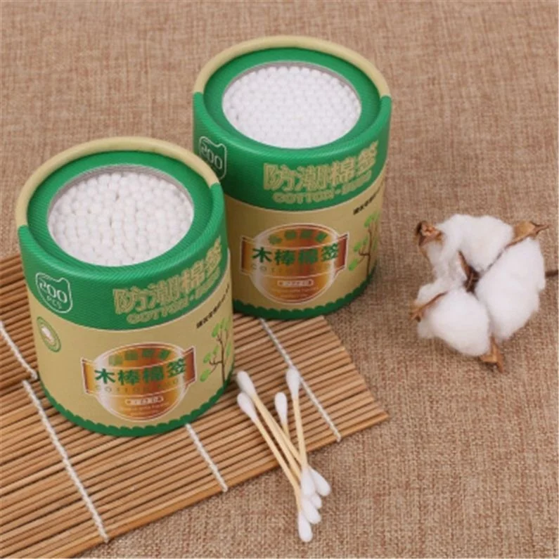 

Dampproof Double Head Wooden Cotton Swab, White