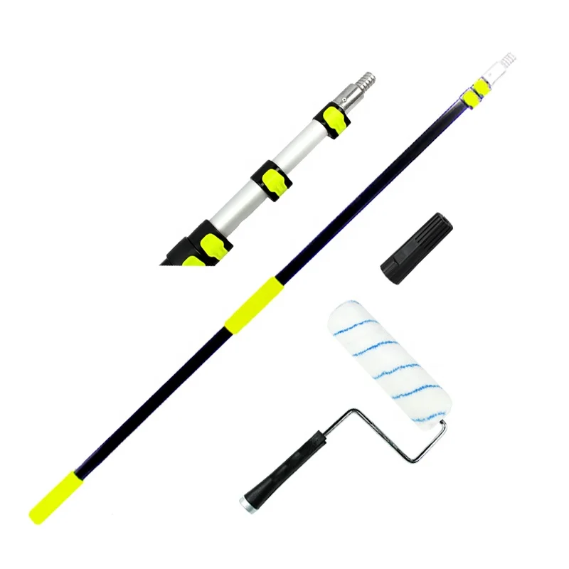 

Multi-purpose High Strength Aluminium Telescopic Pole Flip-lock Mechanisms Cleaning Extension Pole For Painting Hand Tools, Red,bright yellow,green,blue,purple or customized