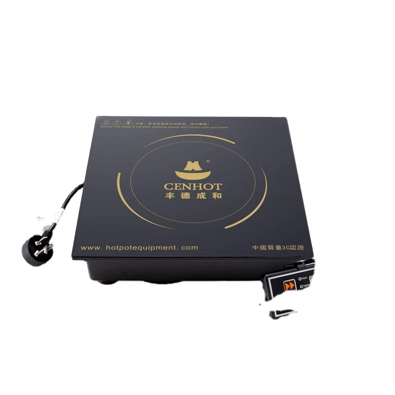 

Built in hotpot induction cooker with touch control with marble table shabu shabu induction cooker clay pot induction cooker, Black