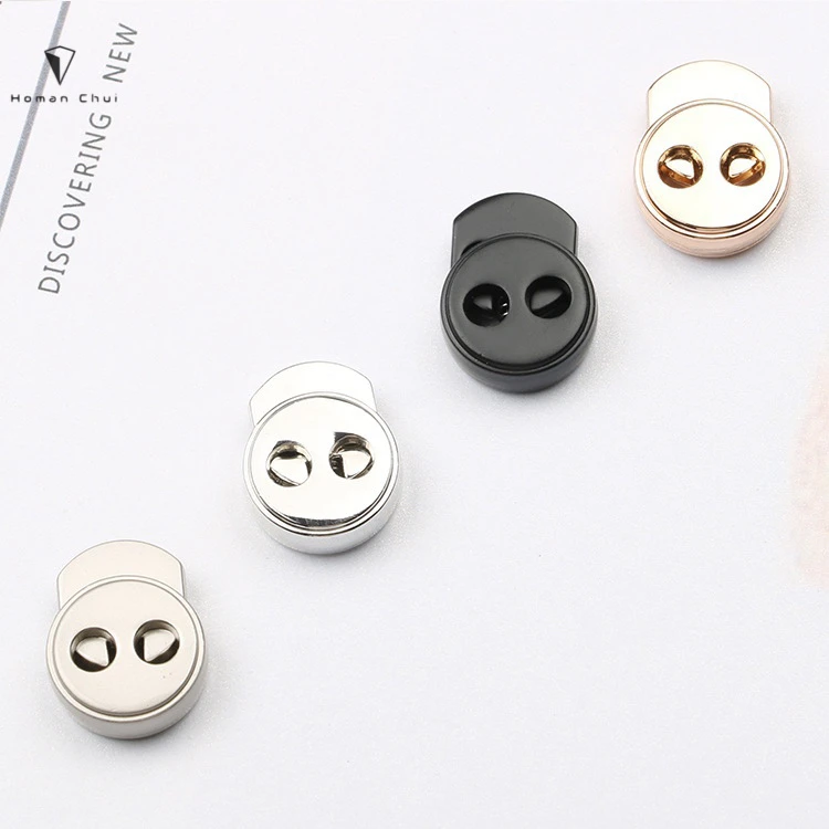 
Zinc Alloy Custom Cord Ending Stainless steel Metal Stopper for apparel smooth surface 