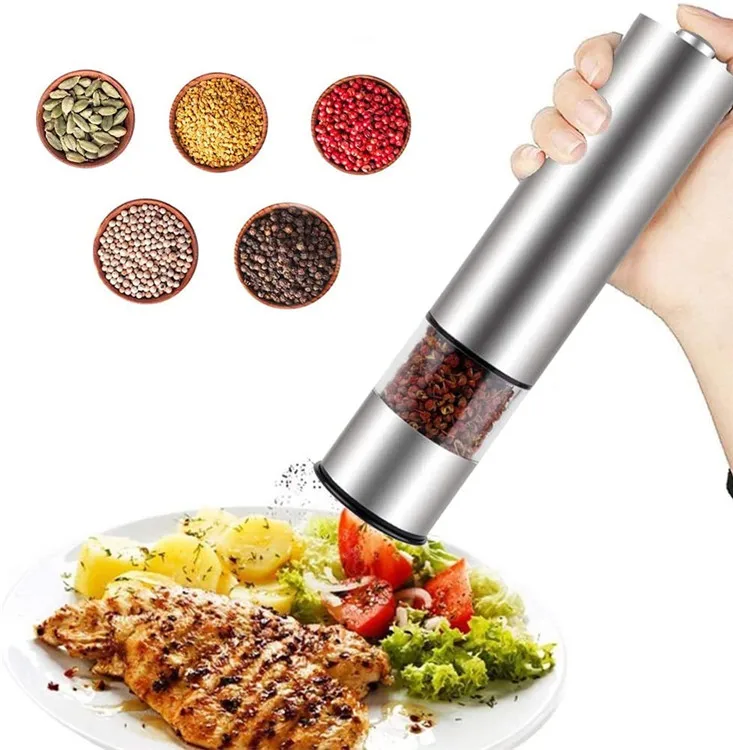 

Amazon hot selling electric salt and pepper grinder set, Custom