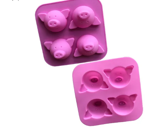

LOVE'N 4 even cartoon pig head silicone mold high temperature resistant easy to clean LV464P