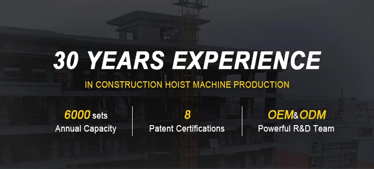 HNDC SS120 cargo material Construction lifting hoist