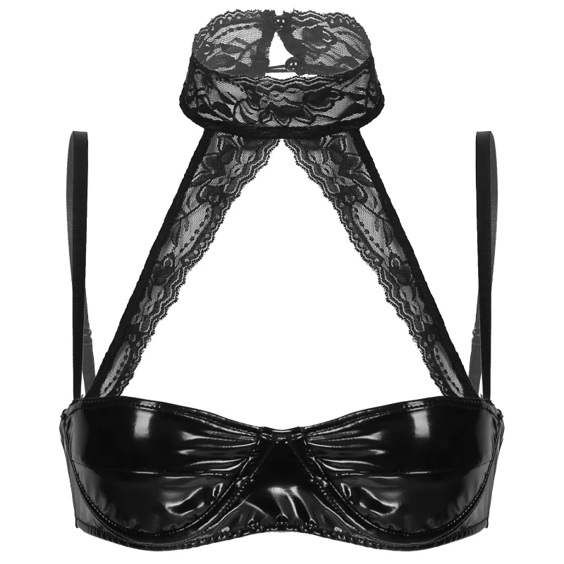 

Low Price Women Lace Halter Neck Sexy Underwired Spaghetti Strap Bra Tops Lingeries Erotic Brassiere