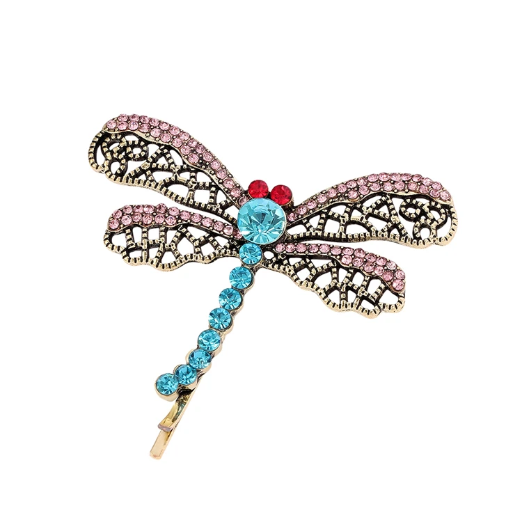 

Coraline Hairpin Dragonfly Butterfly Crystal Hair Clip Halloween Ghost Mother Horror Animation Movie Color Diamond Girls Hairpin